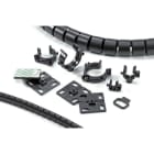 Hellermanntyton - HEWPP25BK en sachet(2m+2clips+2emb)
