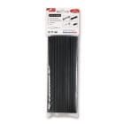 Hellermanntyton - Gaine thermorétractable  HIS-3-BAG 12/4-BK, 10 longueur de 200mm en sachet