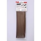 Hellermanntyton - Gaine thermorétractable HIS-3-BAG 12/4, marron, 10 longueur de 200mm en sachet
