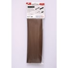 Hellermanntyton - Gaine thermorétractable  HIS-3-BAG 12/4, marron, 10 longueur de 200mm en sachet