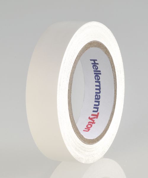 Hellermanntyton - Ruban adhésif Isolant PVC HelaTape Flex 15 - Blanc 15x10
