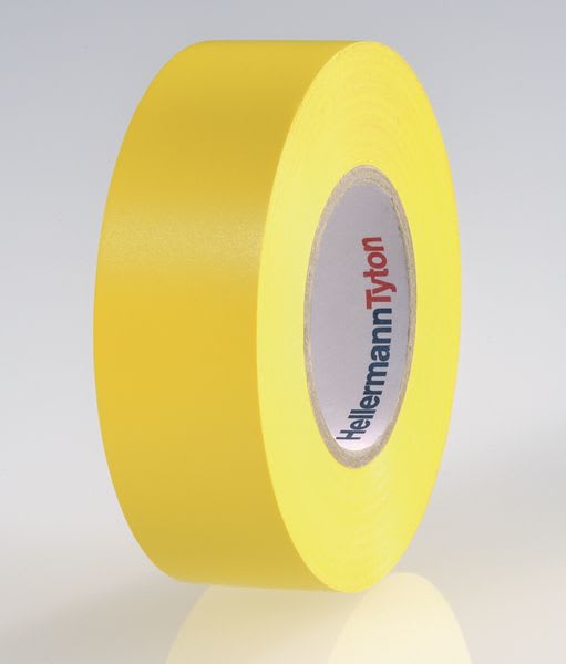 Hellermanntyton - Ruban adhésif Isolant PVC HelaTape Flex 15 - Jaune 19x20