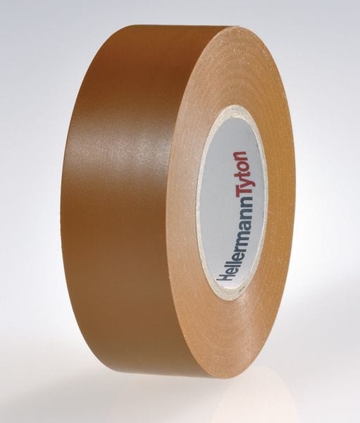 Hellermanntyton - Ruban adhésif Isolant PVC HelaTape Flex 15 - Marron 25x25