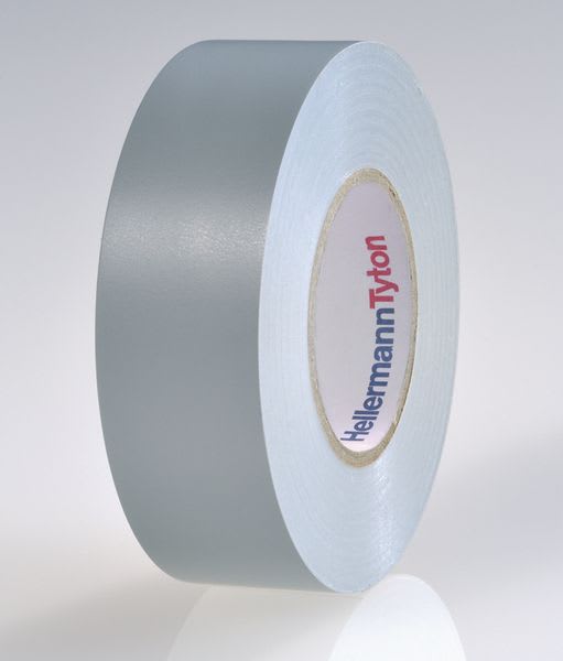 Hellermanntyton - Ruban adhésif Isolant PVC HelaTape Flex 15 - Gris 19x20