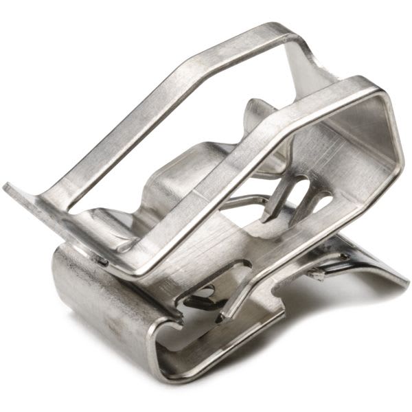 Hellermanntyton - Clip métallique pour bord de tôle et Ø toron 5 à 7.6 mm en Inox SS316 - MSC2