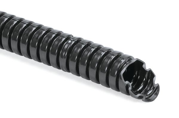 Hellermanntyton - Gaine annelée HG-LW, Ø nominal 13, polyamide 6 (PA6), noir, rouleau de 50m