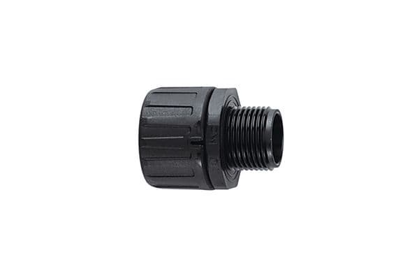 Hellermanntyton - Raccord droit HG-S, Ø nominal 13, PG7, polyamide 6.6 (PA66), noir, sachet 10 pcs