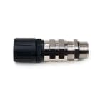 Hellermanntyton - Presse-étoupe HG-SCG, Ø nominal 28, M25, PA66/Laiton nickelé, noir,sachet 10 pcs