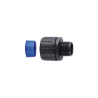 Hellermanntyton - Raccord droit HGL-S, Ø nominal 54, M50, PA66, joint et rondelle, sachet 2 pcs