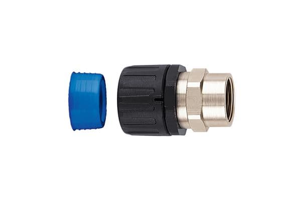 Hellermanntyton - Raccord droit HGL-SF, Ø nominal 16, M16, PA66, joint élastomère, sachet 10 pcs