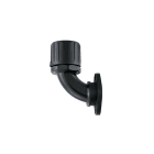 Hellermanntyton - Raccord coudé 90° HG-90FL, Ø nominal 28, PA66, noir, sachet 10 pcs