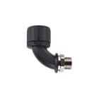 Hellermanntyton - Raccord coudé 90° HG-90M, Ø nominal 13, PG9, PA66, noir, sachet 10 pcs