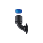 Hellermanntyton - Raccord coudé 90° HGL-90FL, Ø nominal 21, PA66, noir, sachet 10 pcs