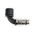 Hellermanntyton - Presse-étoupe coudé 90° HG-90CG,Ø nominal 21, PG16, PA66, noir, sachet 10 pcs