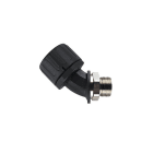 Hellermanntyton - Raccord coudé 45° HG-45M, Ø nominal 16, PG9, PA66, noir, sachet 10 pcs
