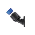 Hellermanntyton - Raccord coudé 45° HGL-45FL, Ø nominal 34, PA66, noir, sachet 10 pcs