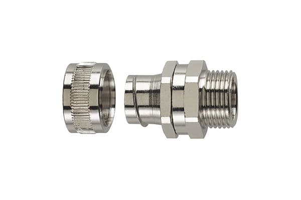 Hellermanntyton - Raccord pour gaines métalliques SC-SM, Ø nominal 50, M50, NPB, sachet 1 pc