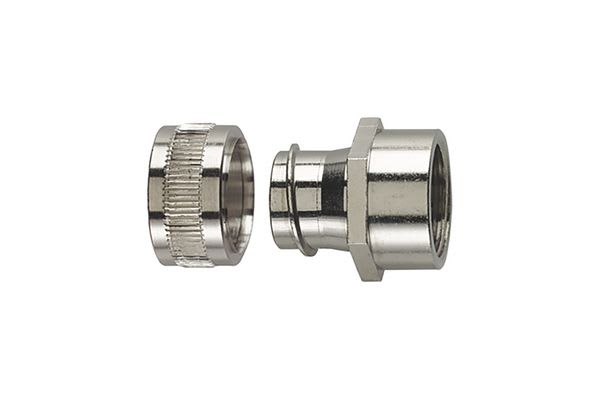 Hellermanntyton - Raccord pour gaines métalliques PCS-FF, Ø nominal 20, M20, NPB, sachet 10 pcs