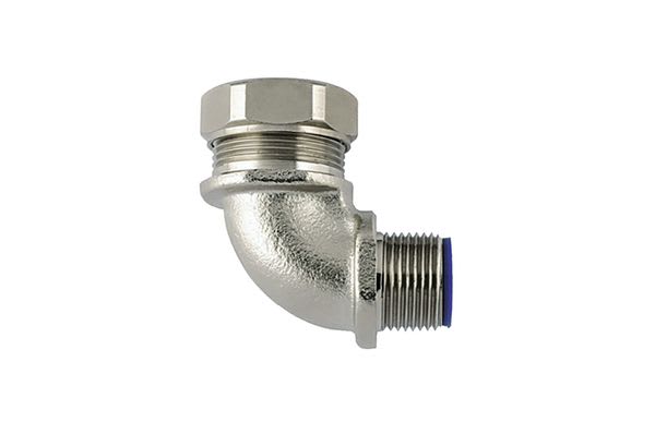 Hellermanntyton - Raccord coudé LTS-90FMC, Ø nominal 40, M40, NPB/PA6, sachet 1 pièce