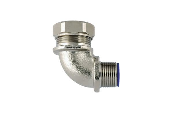 Hellermanntyton - Raccord coudé LTS-90FMC, Ø nominal 20, M20, NPB/PA6, sachet 10 pièces
