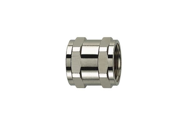 Hellermanntyton - Coupleur ACP, M75, laiton nickelé (NPB), métal, sachet 1 pièce