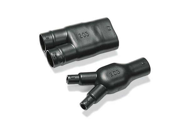 Hellermanntyton - Embout thermo 2 sorties , Ø entrée/sortie 17.3 /7.9  / 11.1 /7.9 mm