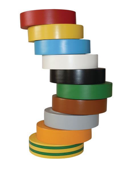 Hellermanntyton - Ruban adhésif Isolant PVC HelaTape Flex 15 - Multicouleur 15x10