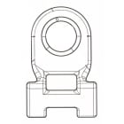 Hellermanntyton - Embase a visser avec trou de D 12.95 mm en PA66HIRHSW noir - HDM500