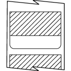 Hellermanntyton - Etiquettes auto-protegees TAG24T1-100B, 1000pcs, transfert thermique, blanc