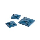 Hellermanntyton - Embase carrée à visser 19x19mm HACCP en PA66MP bleu - MCMB3