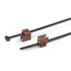 Hellermanntyton - Lanière de fixation pour bord de tôle 200 x 4.6 mm en PA66W noir - T50ROSEC4B