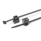 Hellermanntyton - Lanière de fixation pour bord de tôle 200 x 4.6 mm en PA66W noir - T50ROSEC4B