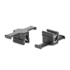 Hellermanntyton - ATSBCEC35 - Support à enrubanner noir pour bord de tôle avec insert métallique