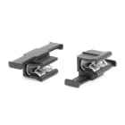 Hellermanntyton - ATSBCEC38 - Support à enrubanner noir pour bord de tôle avec insert métallique
