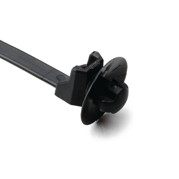 Hellermanntyton - Lanière à pied ancre 157x4.6mm Ø 6.3 à 6.7 mm en PA66HS noir -T50SOSKSFT6.5E