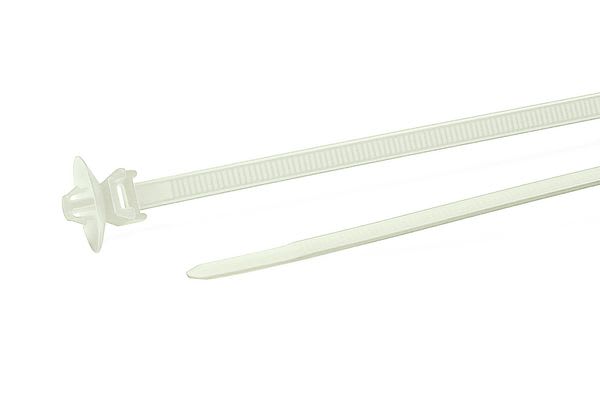 Hellermanntyton - Lanière à pied ancre 156x4.6mm Ø 4.8 à 5.2 mm en PA66HS naturel - T50SOSKSFT5SE