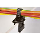 Hellermanntyton - Lanière de fixation pour bord de tôle 160 x 4.6 mm en PA66HS noir - T50SOSEC20E