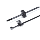 Hellermanntyton - Lanière avec pied ancre 200x4.6mm trou 12.2x6.2mm en PA66HIRHS noir -T50RFT6OVAL