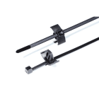 Hellermanntyton - Lanière avec pied ancre 200x4.6mm trou 12.2x6.2mm en PA66HIRHS noir -T50RFT6OVAL