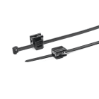Hellermanntyton - Lanière de fixation pour bord de tôle 100 x 4.6 mm en PA66HS noir - T50SOSEC5B
