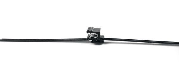 Hellermanntyton - Lanière de fixation pour bord de tôle 150 x 4.6 mm en PA66HS noir - T50SOSEC5A