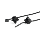 Hellermanntyton - Lanière avec pied sapin 150x3.5mm Øtrou 6.4 à 7.1mm en PA66HIRHS noir -T30RFT6SD