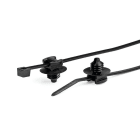 Hellermanntyton - Lanière avec pied sapin 150x3.5mm Øtrou 6.4 à 7.1mm en PA66HIRHS noir -T30RFT6SD