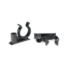 Hellermanntyton - Clip pour goujon Ø 6mm pour gaine annelée Ø 7.5mm en PA66HIRHS noir - CTC7.5SBS6