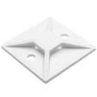 Hellermanntyton - Embase carrée à visser 38x38mm en PA66 blanc - MB5