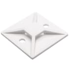 Hellermanntyton - Embase carrée à visser 38x38mm en PA66 blanc - MB5
