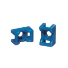 Hellermanntyton - Embase à visser avec trou central Ø 4.5 mm en ETFE bleu - KR6G5