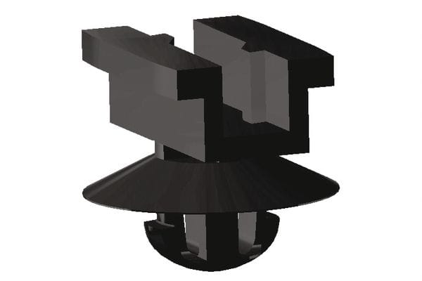 Hellermanntyton - Clip pour connecteur trou de Ø 6.3 à 6.7 mm en PA66HIRHS Noir - CCPAEKSFT6.5