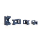 Hellermanntyton - Embase détectable à visser avec trou central Ø 4.5 mm en PA66MP Bleu - MCKR6G5