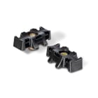 Hellermanntyton - Embase à visser avec trou central Ø 8 mm en PA6GF30 noir - S3CBM8